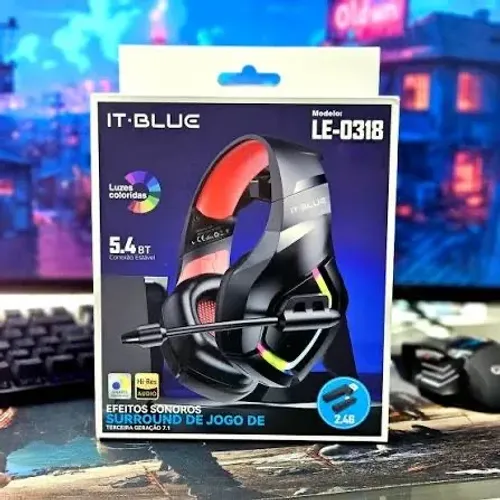 Headset Gamer Sem Fio - Novo na caixa