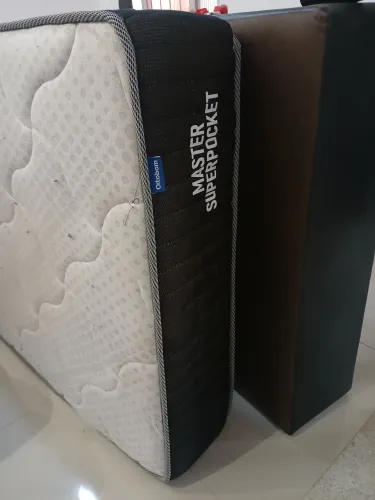 Cama de solteiro ortobom Master sup com baseer pop