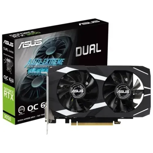 Placa de Vídeo Asus Dual GeForce RTX3050 OC 6GB GDDR6 PCI-Express - Lacrada na caixa!