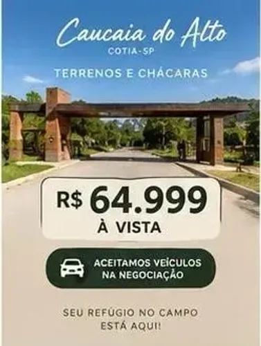 SEU TERRENO DE 500M² EM CAUCAIA DO ALTO