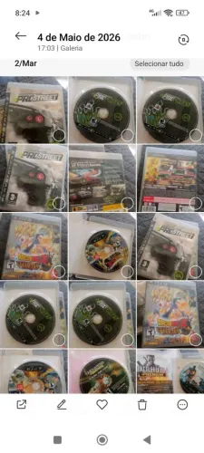Jogos ps3 /350,00/ 9 jogos Dragon ball Z, street figther lV, god of war 2 em 1...