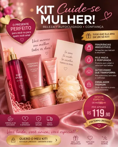 Kit de cosméticos 