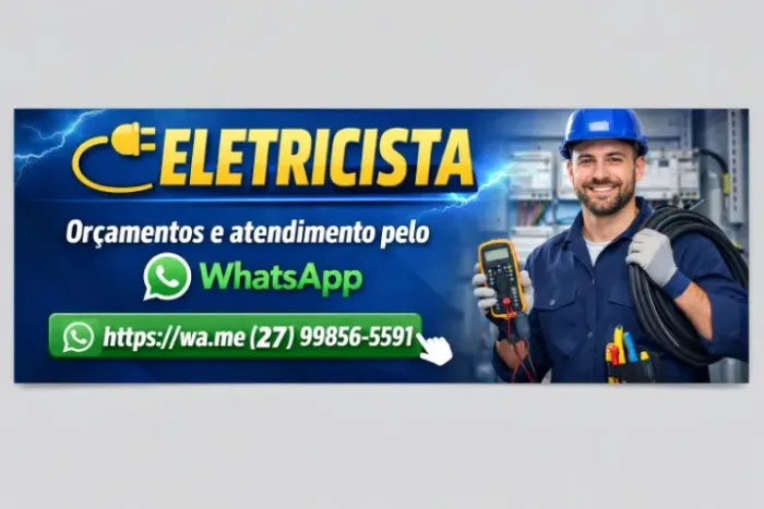 Eletricista - Atendimento rápido pelo WhatsApp