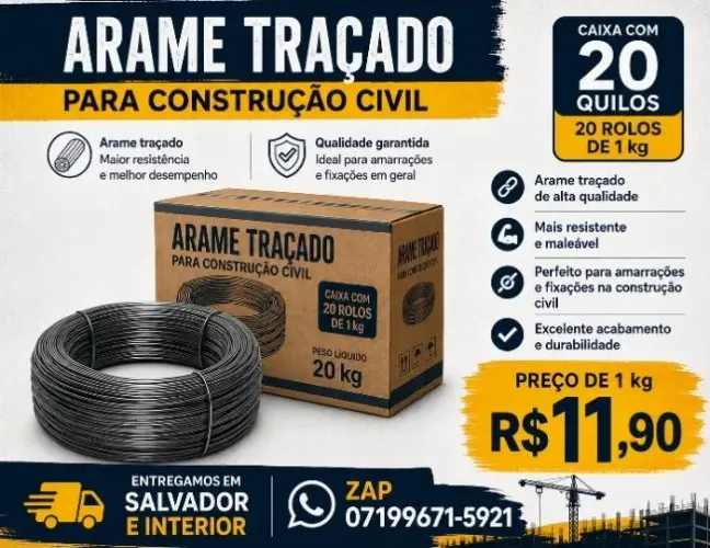 Arame recozido traçado.. 1k