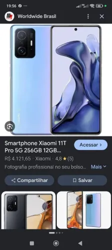 Troco xaomi 11T Pró em outro telefone ou vendo rbm