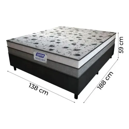 COLCHÃO E CAMA BOX CASAL