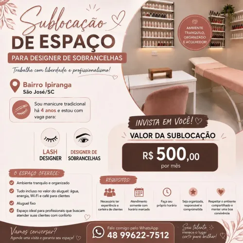 Sublocação de espaço no Ipiranga 