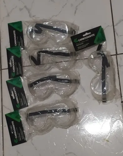 Óculos de segurança perfurado ampla visão Carbografite 