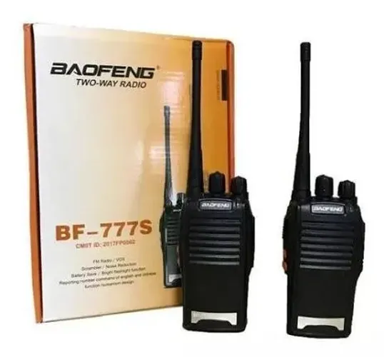 Kit rádio comunicador Baofeng 777s novo - 2 Radio Walk Talk