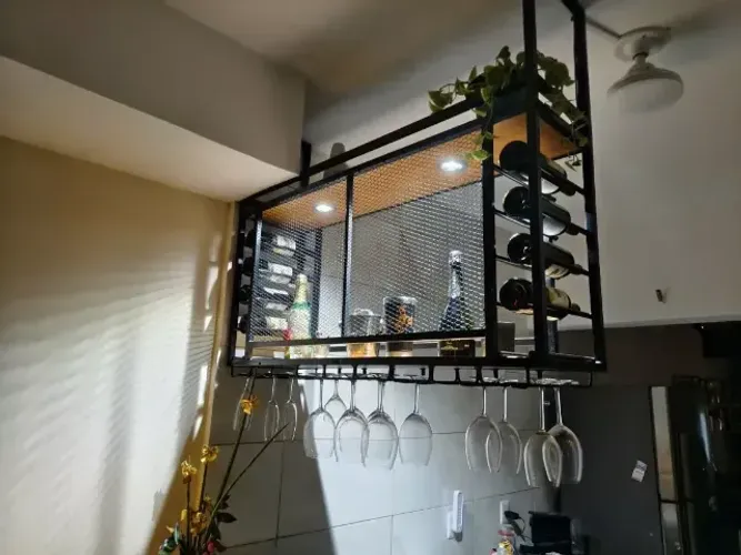 adega Bar suspensa de teto Estilo industrial