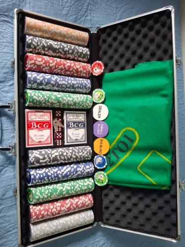 Maleta de Poker kit 500 peças