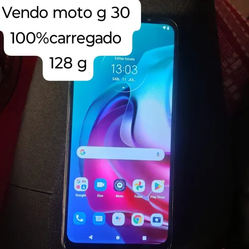 Telefone moto g30 usado, único dono, em ótimo estado de conservação.