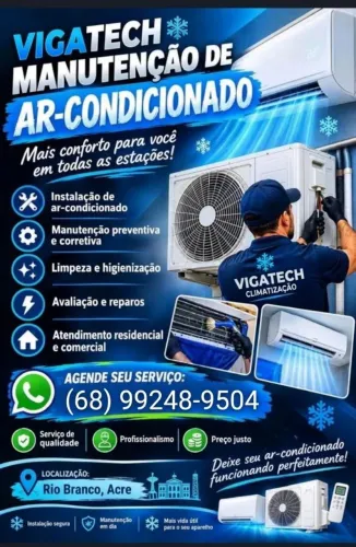 Climatização, serviços de ar condicionado