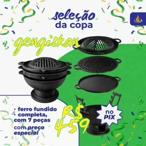 Gengiskan de Ferro Fundido - Completa