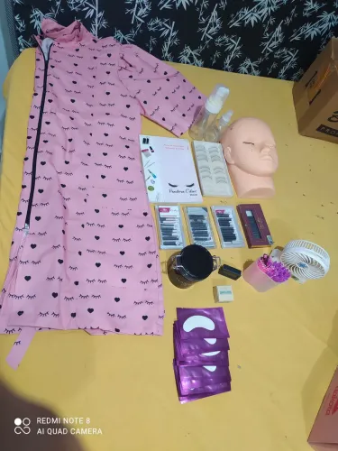 Kit Lash Designer Completo (Cílios, Manequim e Jaleco)<br>