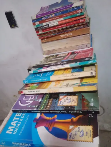 Livros usados para estudos 