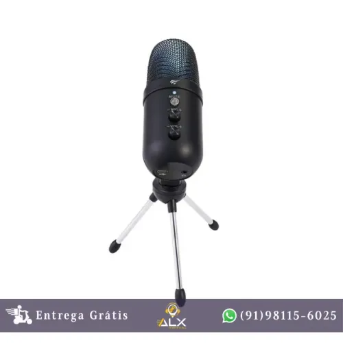 Microfone Gamer Usb Rgb Havit Gk51 *ENTREGA GRÁTIS*