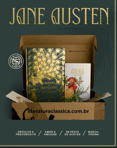 Box Orgulho e preconceito - Jane Austen- Clube de literatura clássica - Edição de luxo 