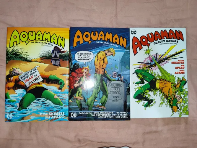 Aquaman - 3 edições capa dura em INGLÊS 