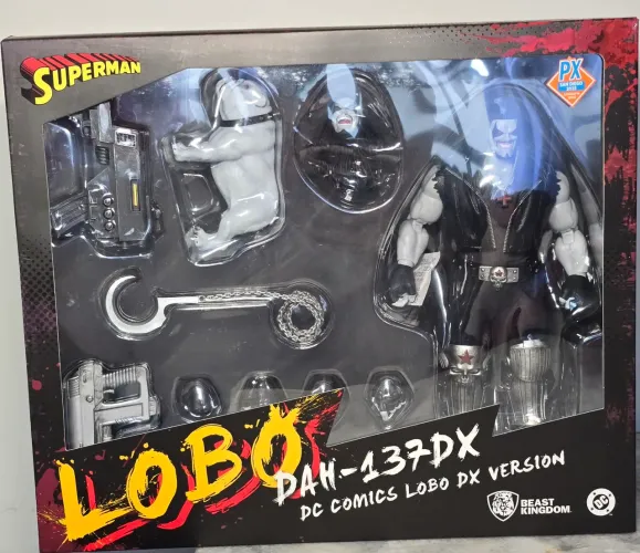Super Man DC LOBO Beast Kingsdom edição limitada lacrado