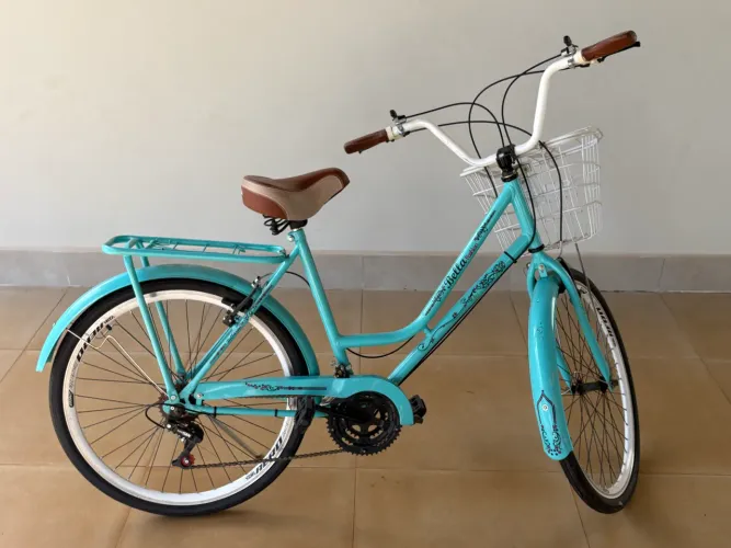 Bicicleta Retrô / Urbana Bella Fashion - Com Cesto e Marchas