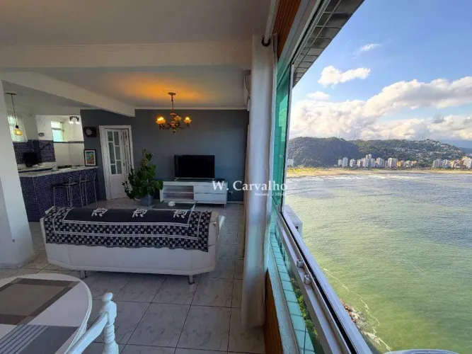 UM SONHO DE APARTAMENTO NO ILHA PORCHAT VENHA CONHECER A VISTA MAIS LINDA DO LITORAL DE SP