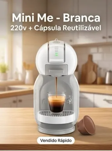 Cafeteira Dolce Gusto Mini Me Branca 220v + Cápsula Reutilizável (Bem preservada)