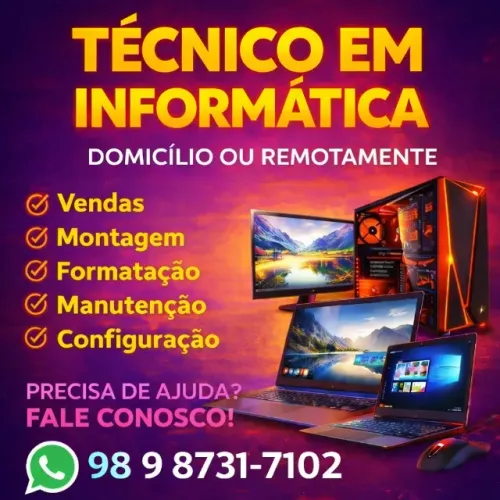 TÉCNICO EM INFORMÁTICA (DOMICÍLIO OU REMOTAMENTE)