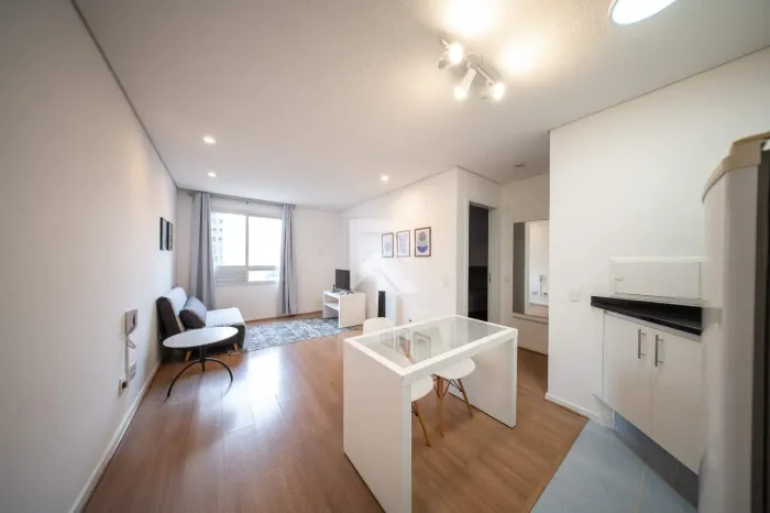 Apartamento Mobiliado no Condomínio Saint Denis, 1 quarto para locação, 42m² - Centro - Cu