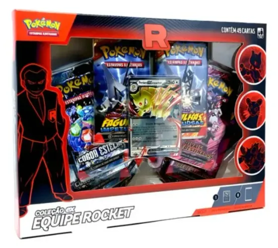 Pokémon Box Ex Equipe Rocket - Persian lacrada (COPAG)