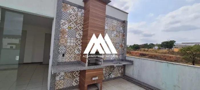 Vendo cobertura em Itaúna com 03 quartos, área de churrasco e com garagem em ótima localiz