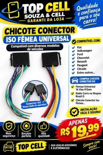Chicote Alimentação E Auto Falante Philco Pca640 | Pca635