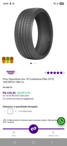 Pneu 195/35 R18