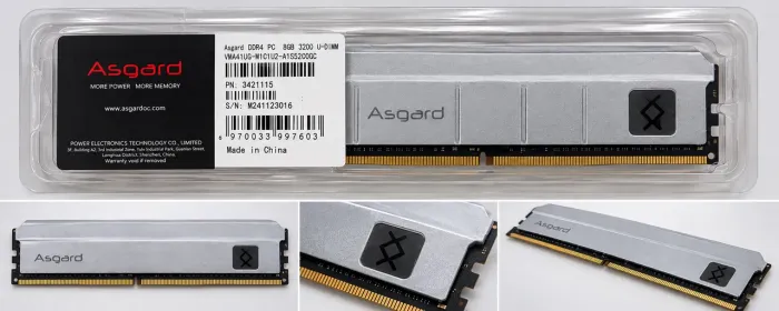 Memória Ram - Asgard DDR4 8GB
