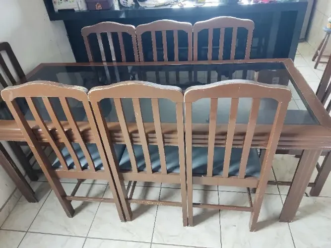 Mesa de Jantar de Vidro