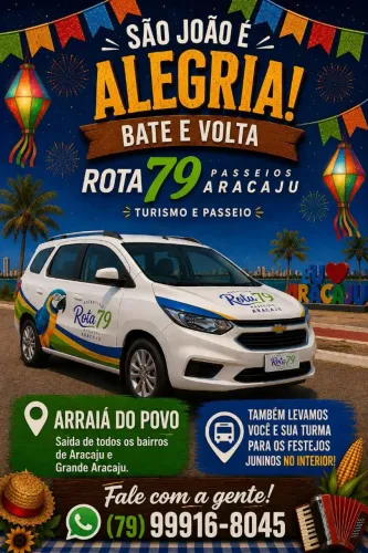 Viagens Bate e volta  7 lugares 