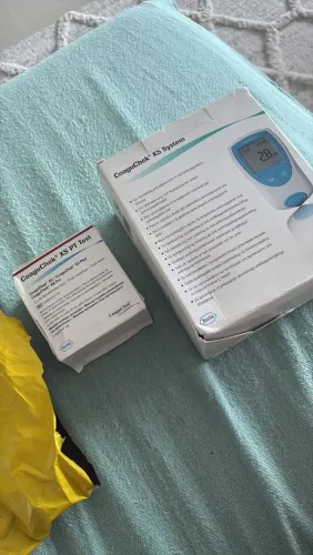 CoaguChek XS System Roche + 24 Tiras PT Test Originais | Nunca Utilizado
