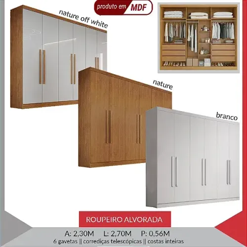 ROUPEIRO ALVORADA 6 PORTAS 6 GAVETAS