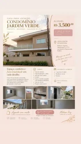 Casa em Condomínio 3/4 - Augusto Montenegro