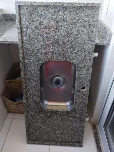 Pia de mármore 1.20m