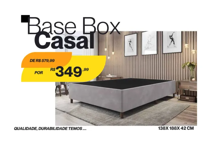 Base cama box casal Direto da fábrica 