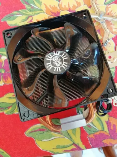 Air Cooler para processador, COOLER MASTER, com ventilador de 12cm, funciona perfeito