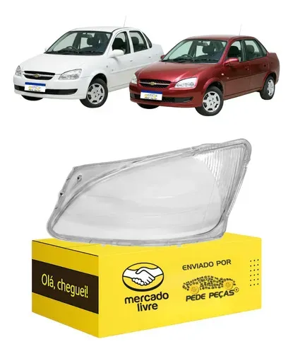 Lente Farol Chevrolet Classic 2011 12 13 14 15 2016 Nova L.e