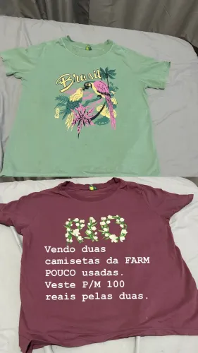 Camisetas originais farm P/M