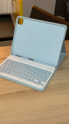 Capa com teclado para iPad Air 4/5 10.9 Pol. Azul - Com 3 meses de garantia! Até 12x 