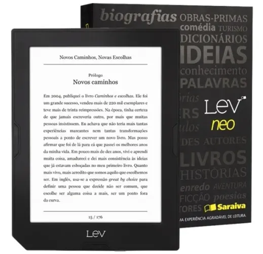 E-reader Lev Neo Saraiva NOVO! (tipo kindle)
