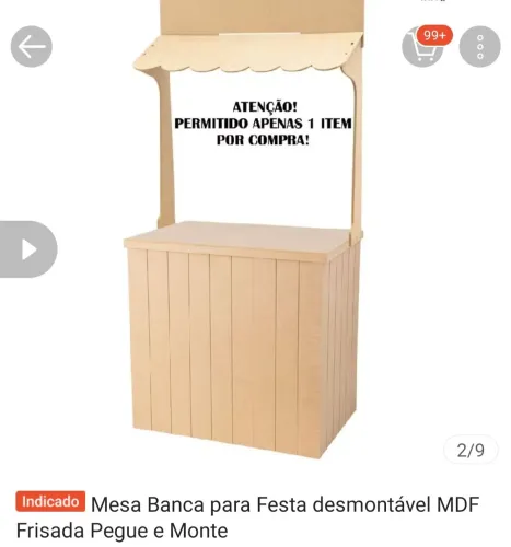 Barraca de mdf
