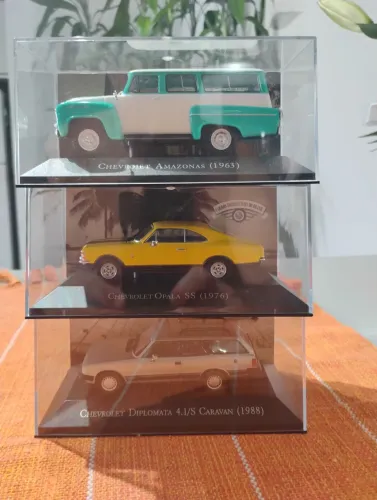 MINIATURAS CHEVROLET AMAZONAS, OPALA SS E CARAVAN 4.1 ESC 1:43