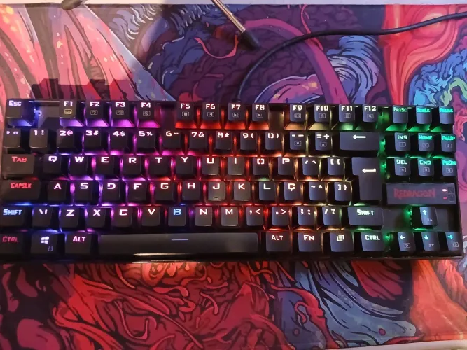Teclado gamer Redragon Kumara RGB switch Blue