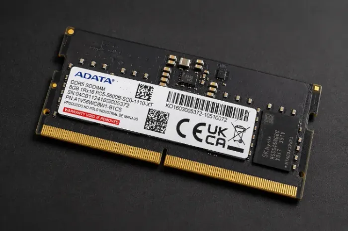 Memória RAM ADATA DDR5 8GB 5600MHz Notebook